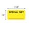 Nevs Label, Special Diet _ 7/8 x 1-5/8 Yellow w/Black VW-0039 - alternate 2